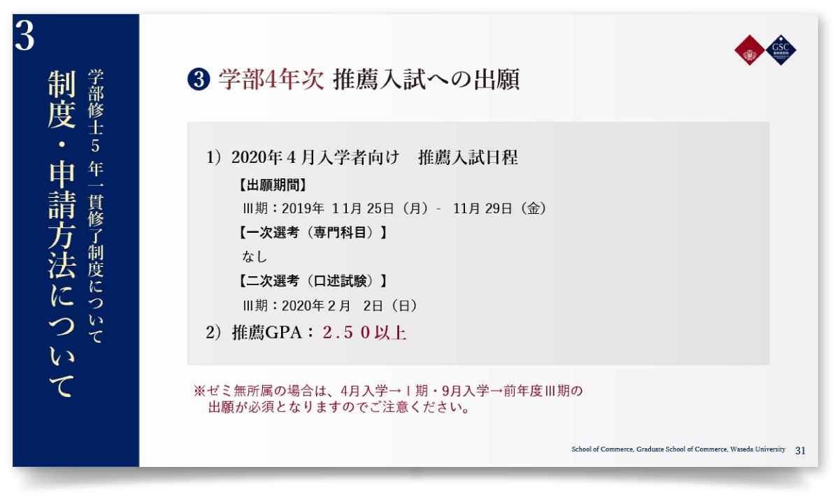 早稲田大学大学院 商学研究科様・PowerPoint