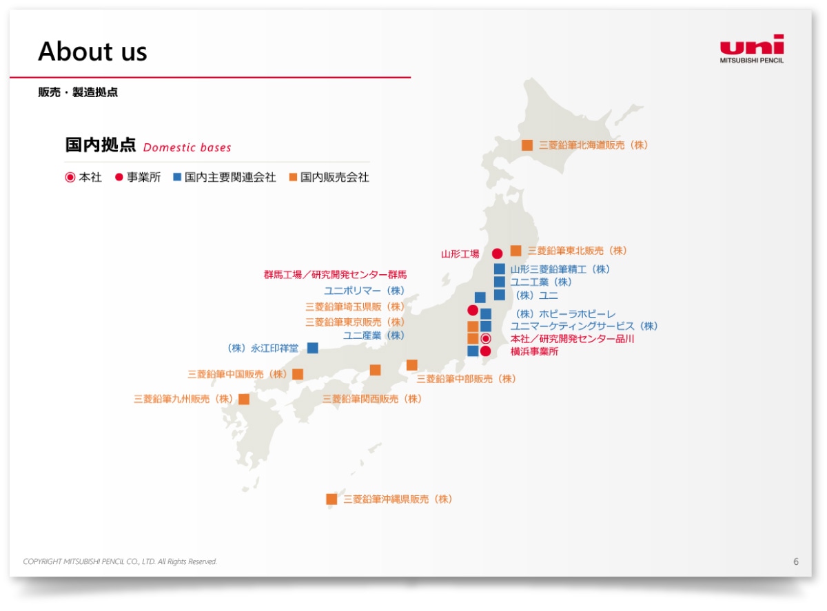 三菱鉛筆株式会社様・パワーポイント