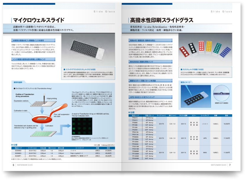 松浪硝子工業株式会社様・カタログ