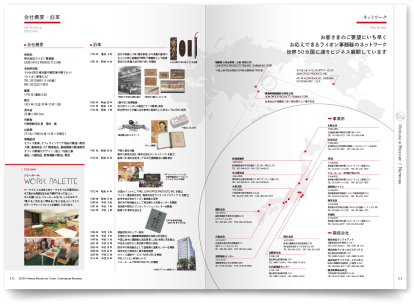 事務用品・オフィス家具メーカー会社案内