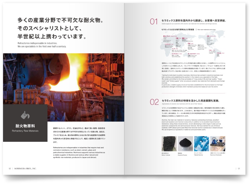 セラミックス企業集団 商社 会社案内パンフレット