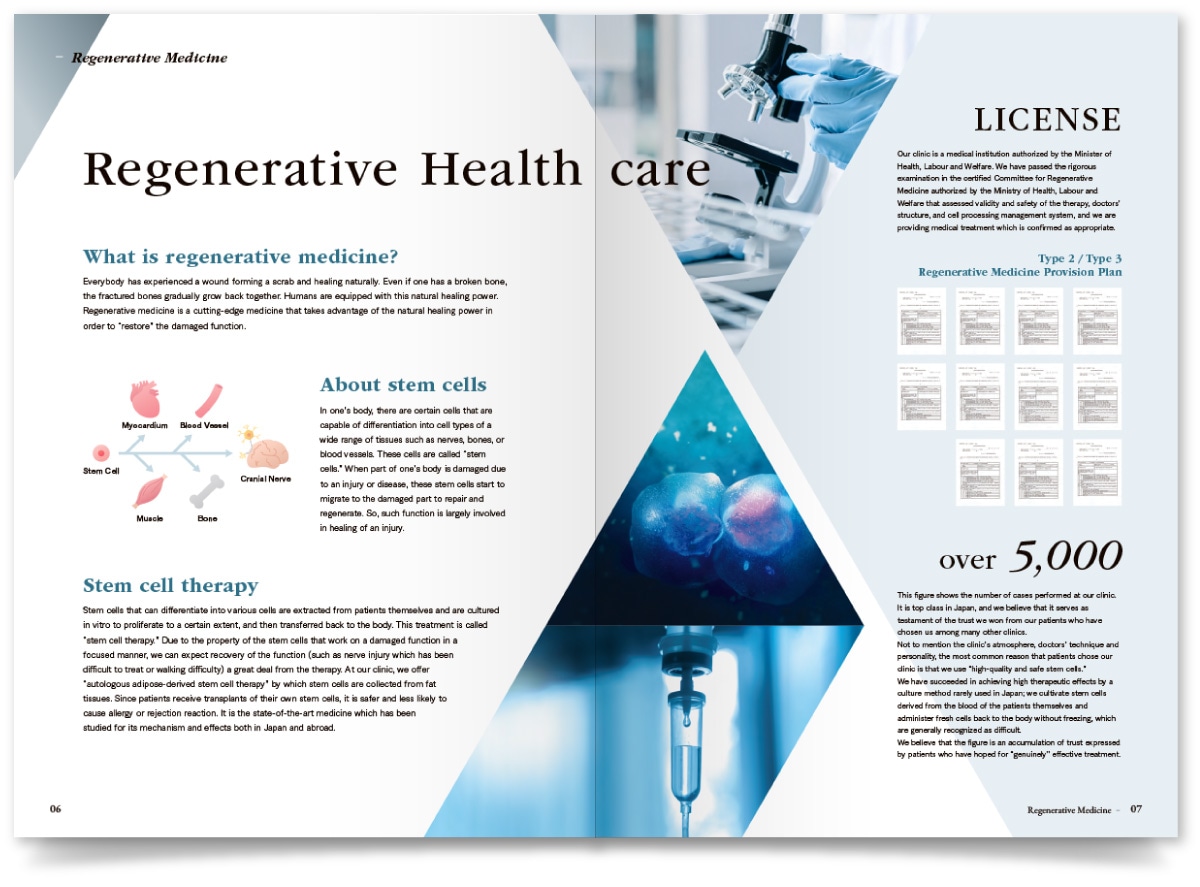 医療法人美喜有会 再生医療専門クリニック リペアセルクリニック様・クリニック案内
