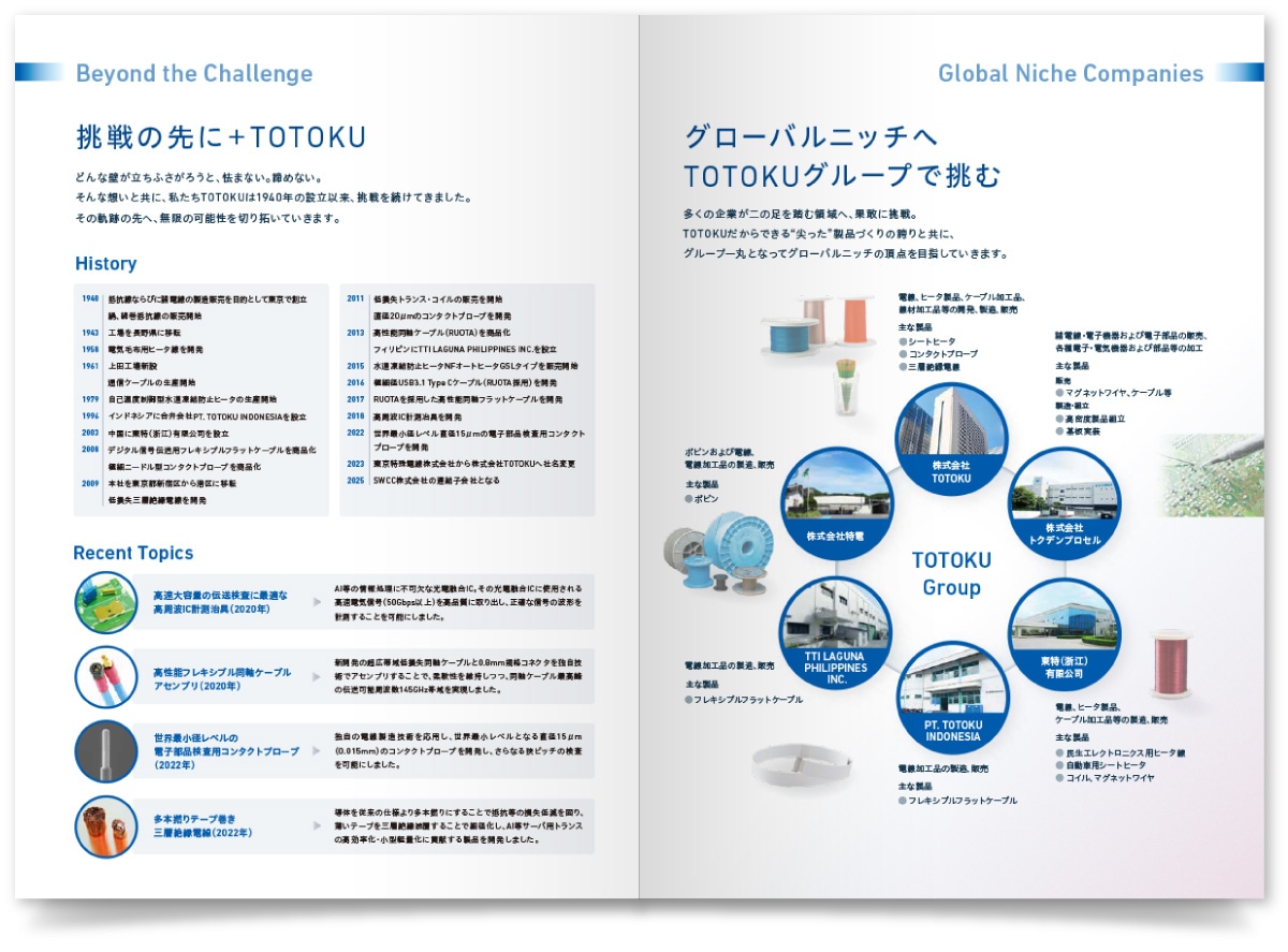 株式会社TOTOKU様・会社案内