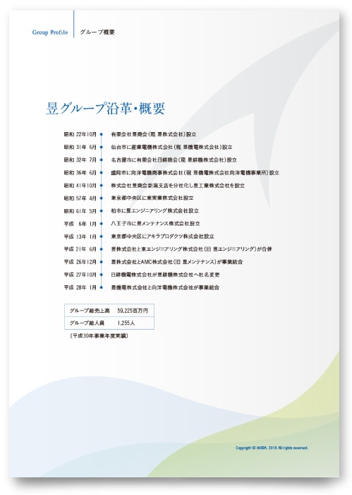 昱株式会社様・会社案内