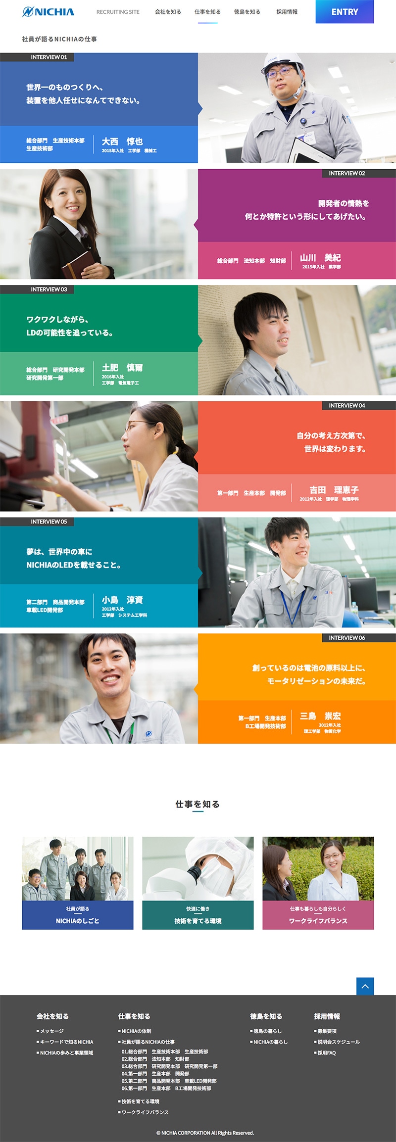 日亜化学工業株式会社様・Webサイト