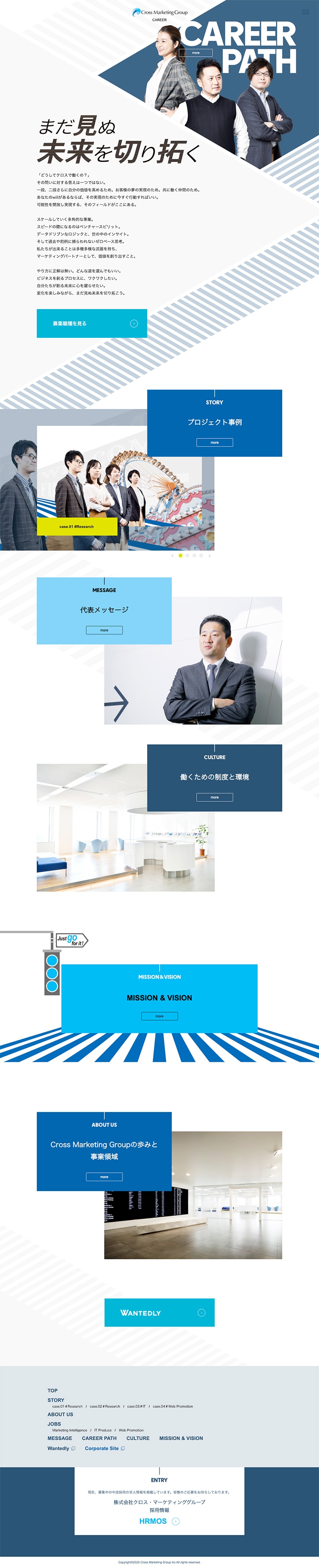 株式会社クロス・マーケティンググループ様・採用サイト