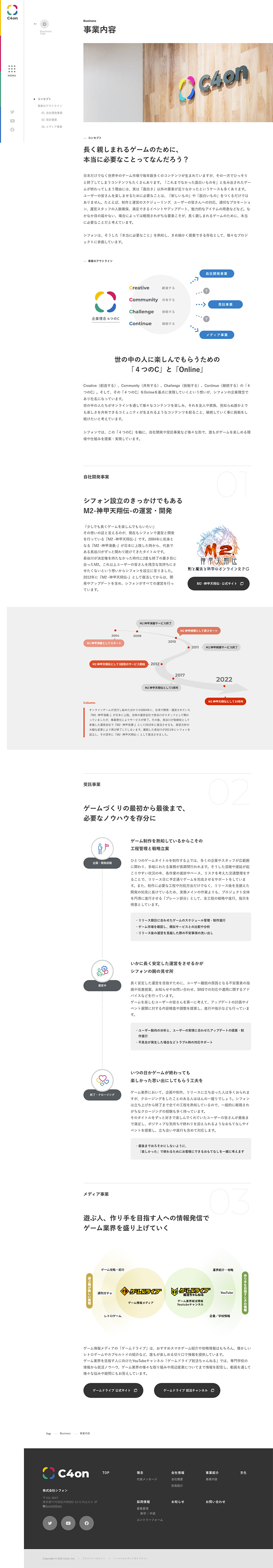 株式会社シフォン様・コーポレートサイト