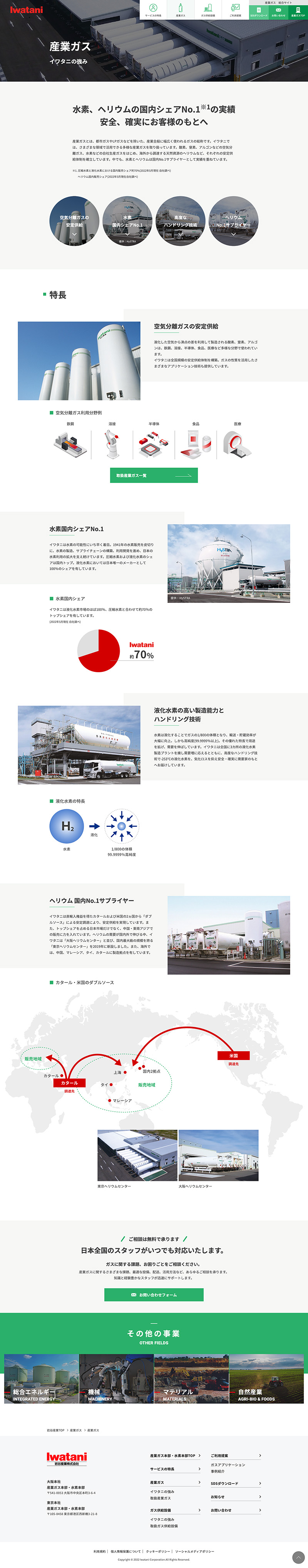 岩谷産業株式会社様・Webサイト