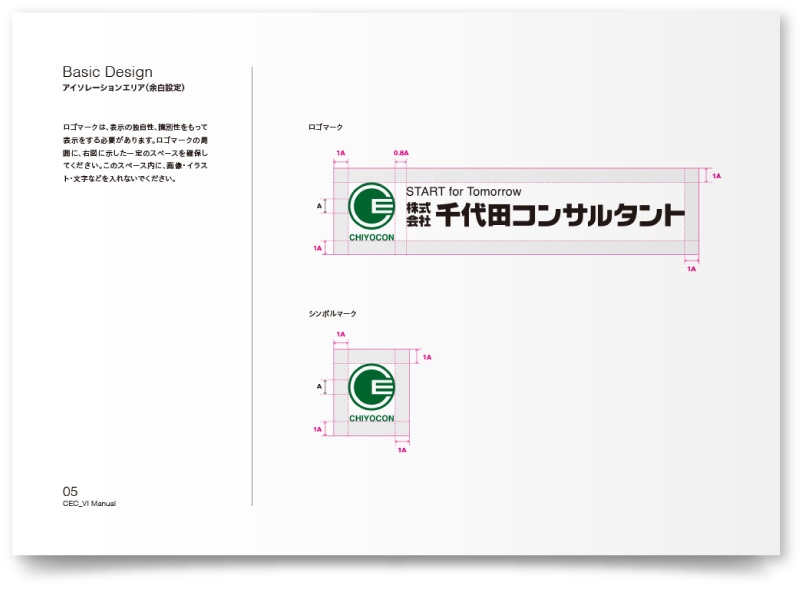 株式会社千代田コンサルタント様 CI・VIマニュアル