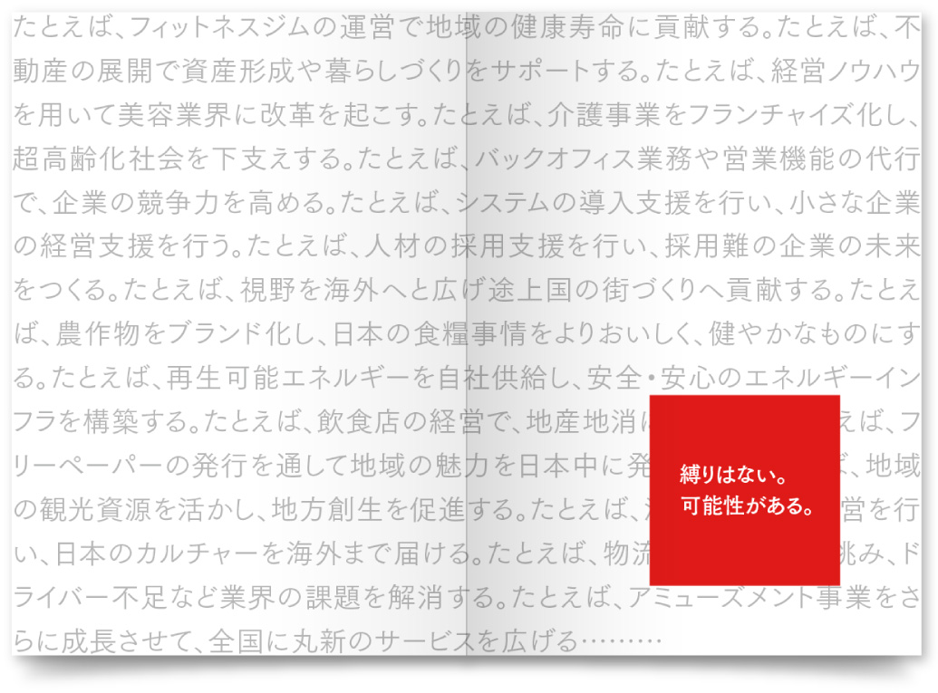 株式会社丸新HD様・採用パンフレット