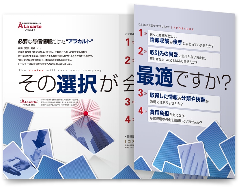 企業信用 営業パンフレットデザイン