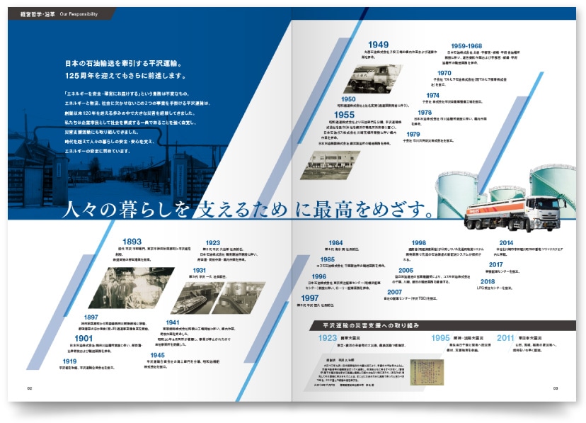 平沢運輸株式会社様・パンフレット