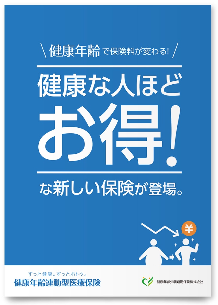 保険商品パンフレットデザイン作成