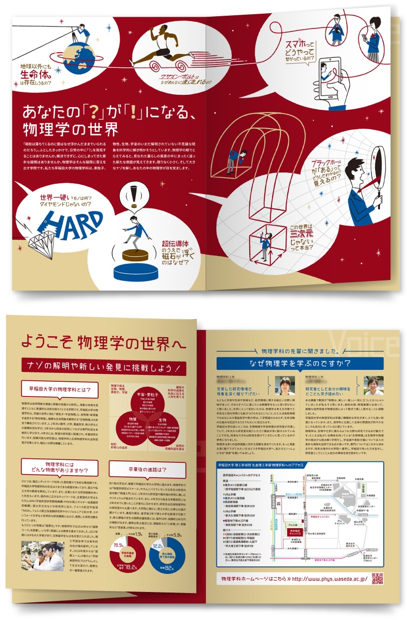 早稲田大学 理工学術院 先進理工学部 物理学科様・パンフレット